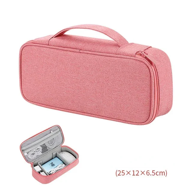 TechTidy TravelSafe Kabel Organizer Tasche | Wasserdicht & Kompakt | Für Reisen & Elektronik-Zubehör | In M & L erhältlich