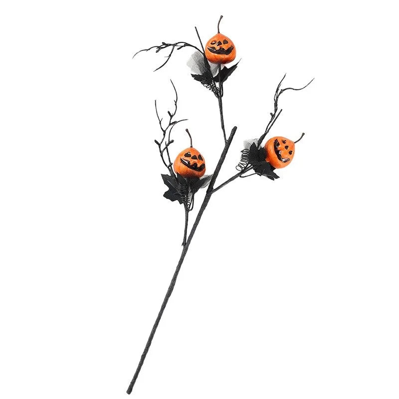 SchattenKürbis | Halloween-Deko | Kürbis mit Geistergesicht | Dunkler Stil | Schaumstoff-Design
