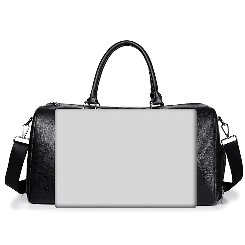 Reisetasche Ravemo Roadster | Retro-Sporttasche aus wasserfestem PU | 44×33×21 cm | Für Kurztrips, Training & Motorrad
