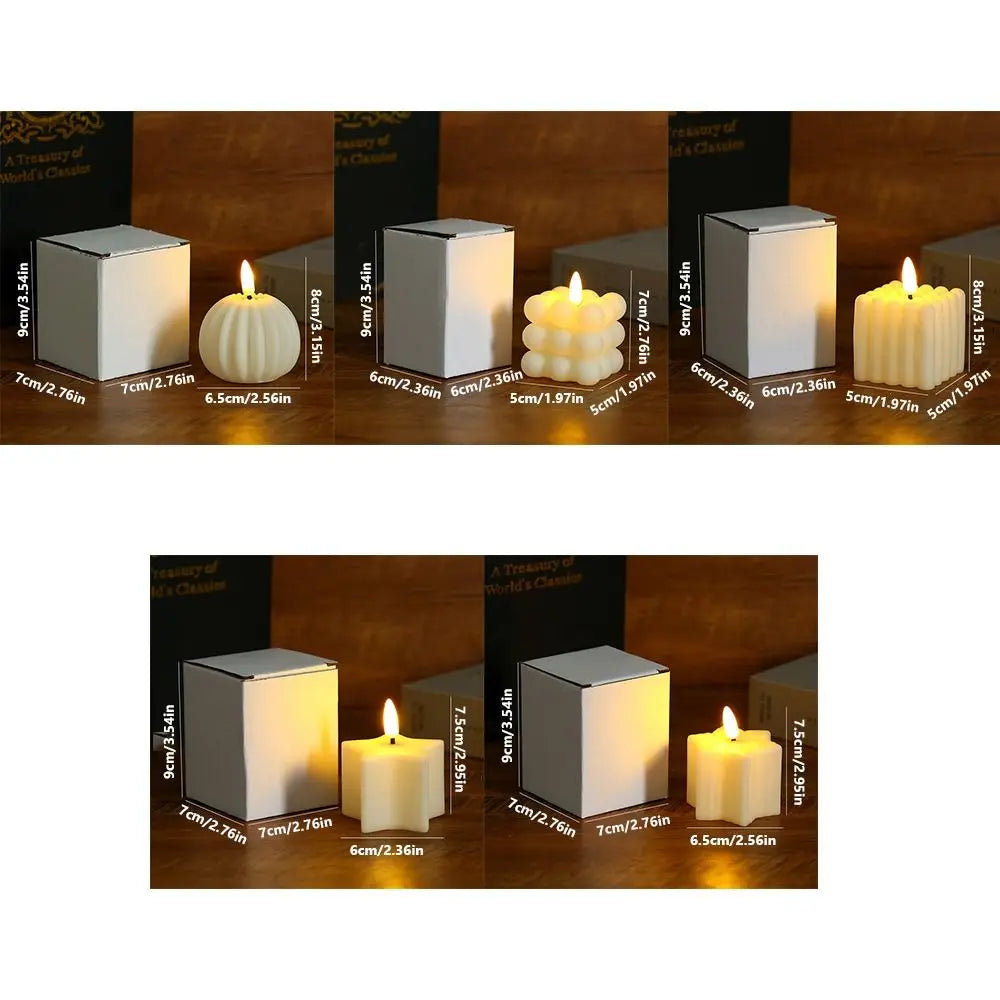 LED Kerze LumiEase | Warmweißes Licht | Flammenlos & Sicher | Kunststoff Deko-Kerze für Zuhause & Events