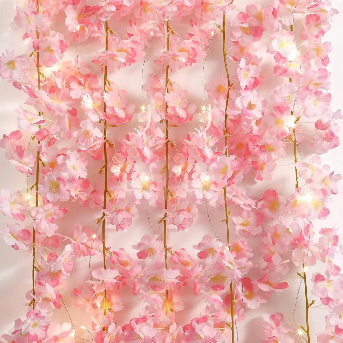 SakuraGlow Lichterkette | Kirschblüten-Girlande | 20 LED | Romantische Deko für Schlafzimmer & Feste
