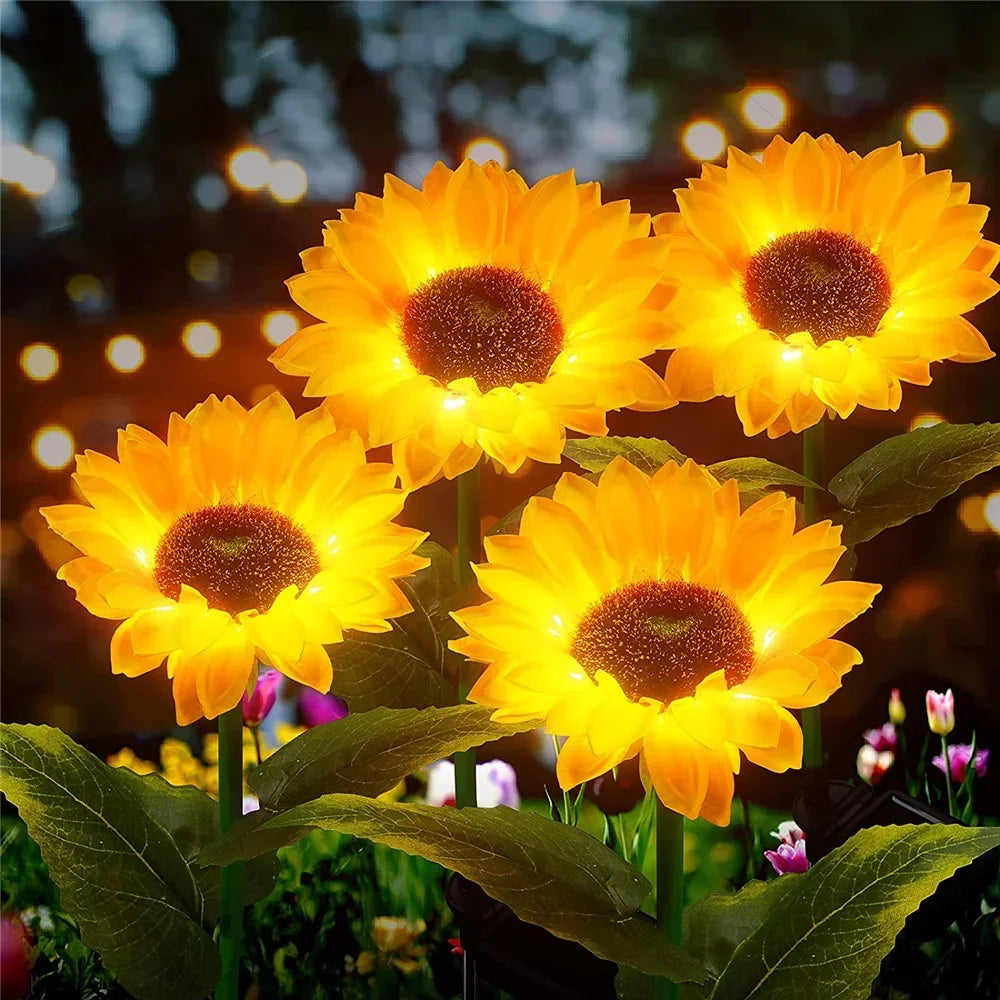 GardenGlow - Sonnenblumen-Solarleuchten für den Außenbereich