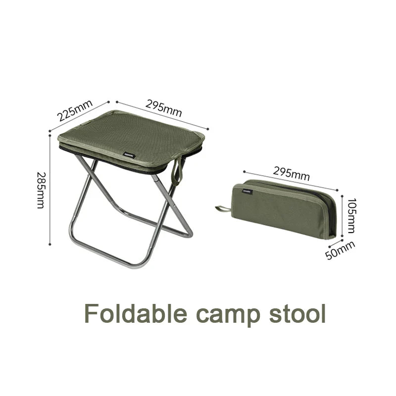 TREKFORT Klappstuhl Outdoor | Ultraleicht & stabil | Gepolsterter Sitz | Tragkraft bis 120 kg | Für Camping, Angeln & Wandern