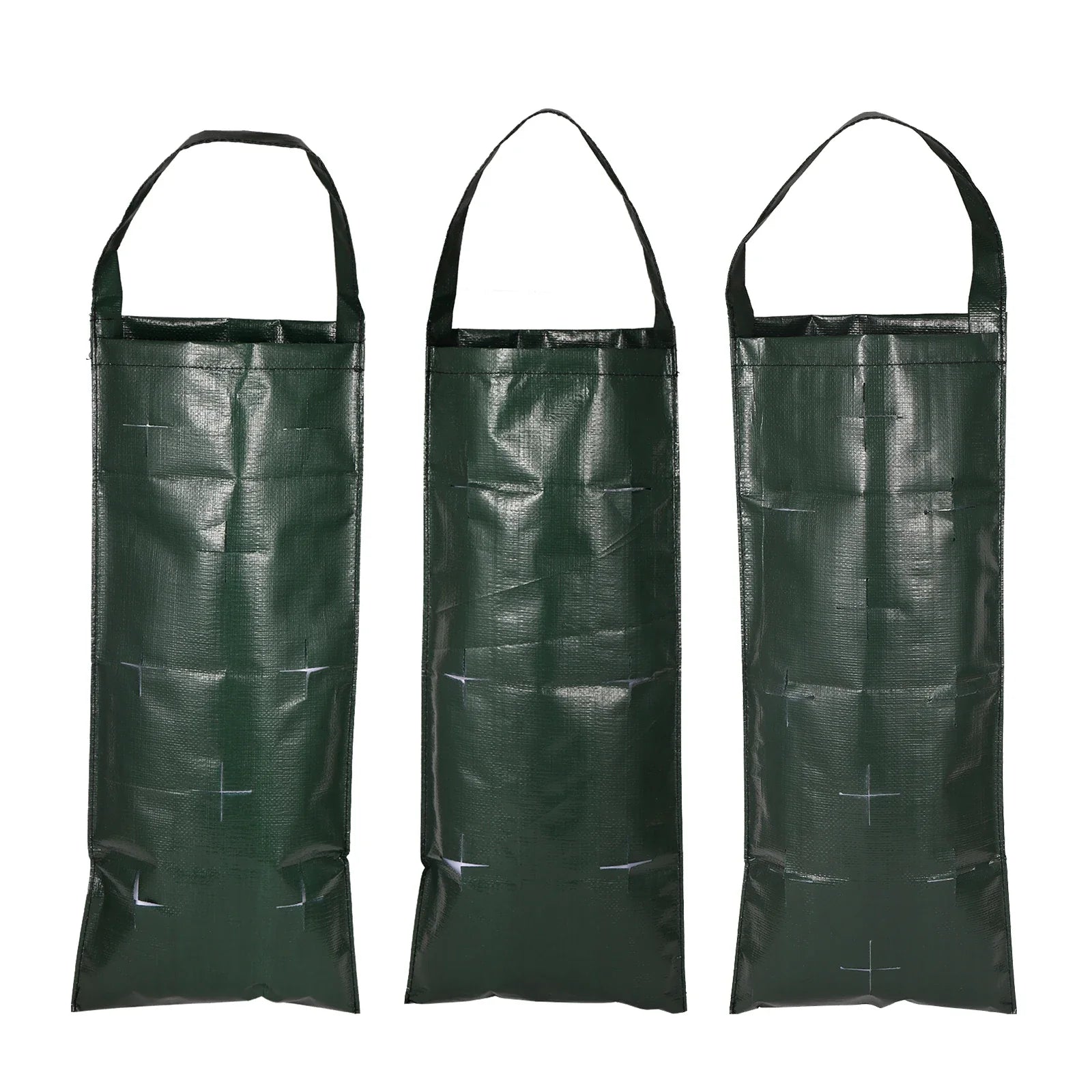 VertiBloom Wand-Pflanztasche für Erdbeeren & Kräuter | 6/8/10 Taschen | Vertikaler Garten Pflanzsack aus PE für Innen & Außen