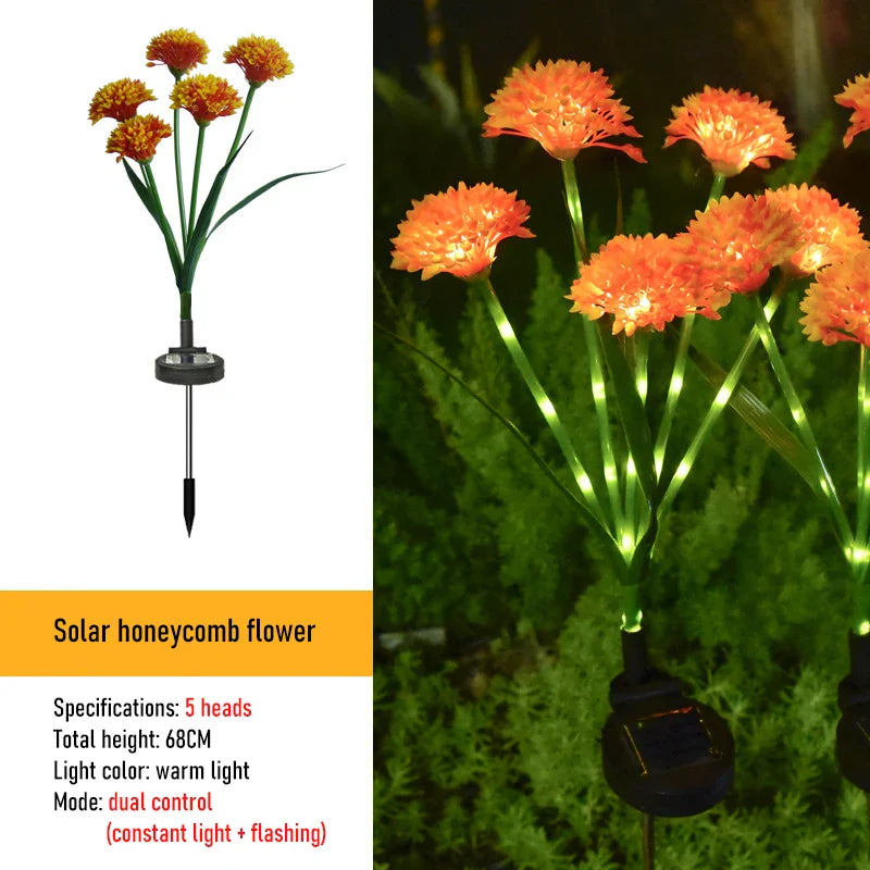 Solar Gartenleuchten PapillonGlow | 6 Schmetterlings-Blütenköpfe | Intelligente Lichtsteuerung | Deko-Solarleuchten für Außenbereiche