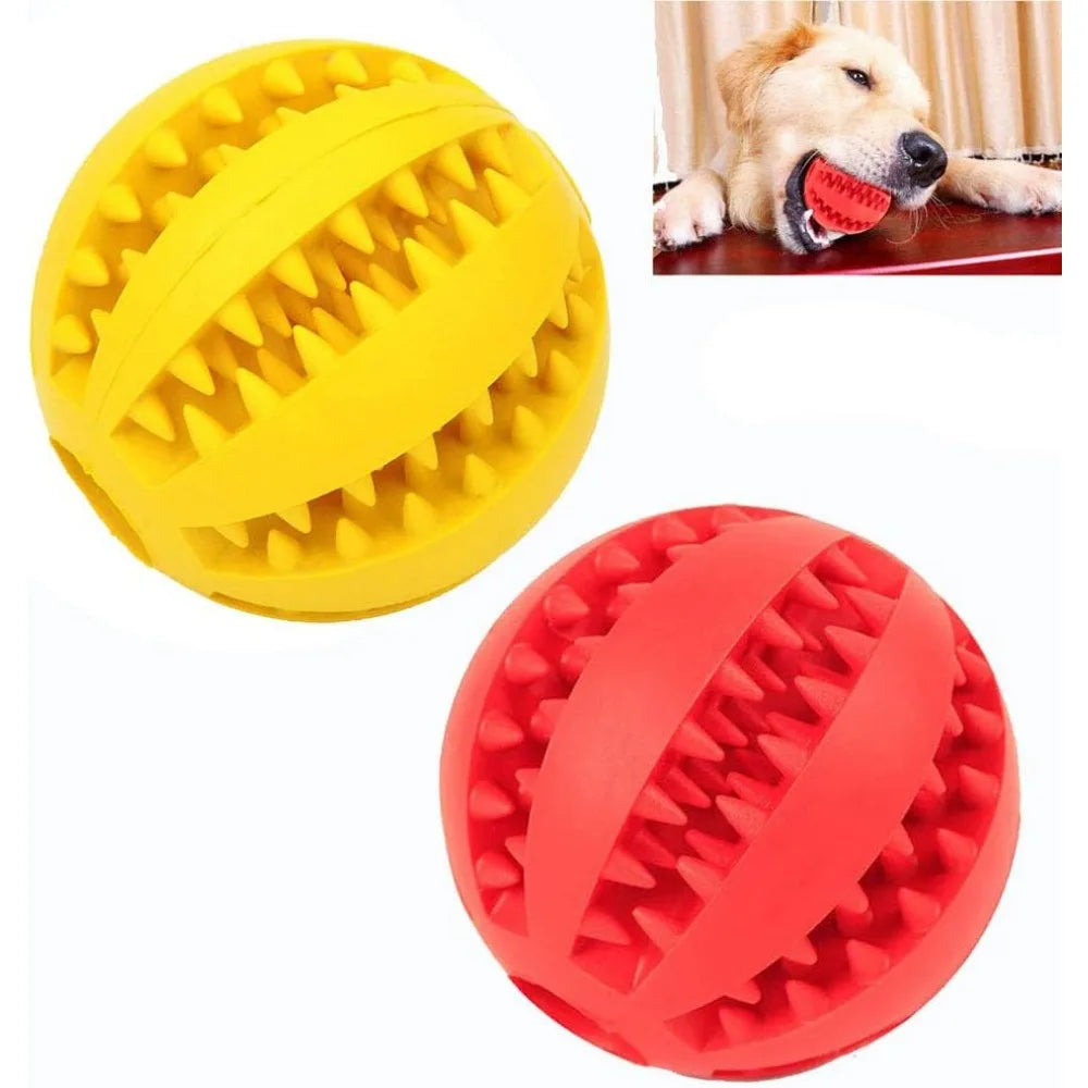 Hundespielball ChewPlay FlexiBall | Interaktives Gummispielzeug mit Futterfunktion | Zahnpflege & Kauspiel | Für kleine Hunde