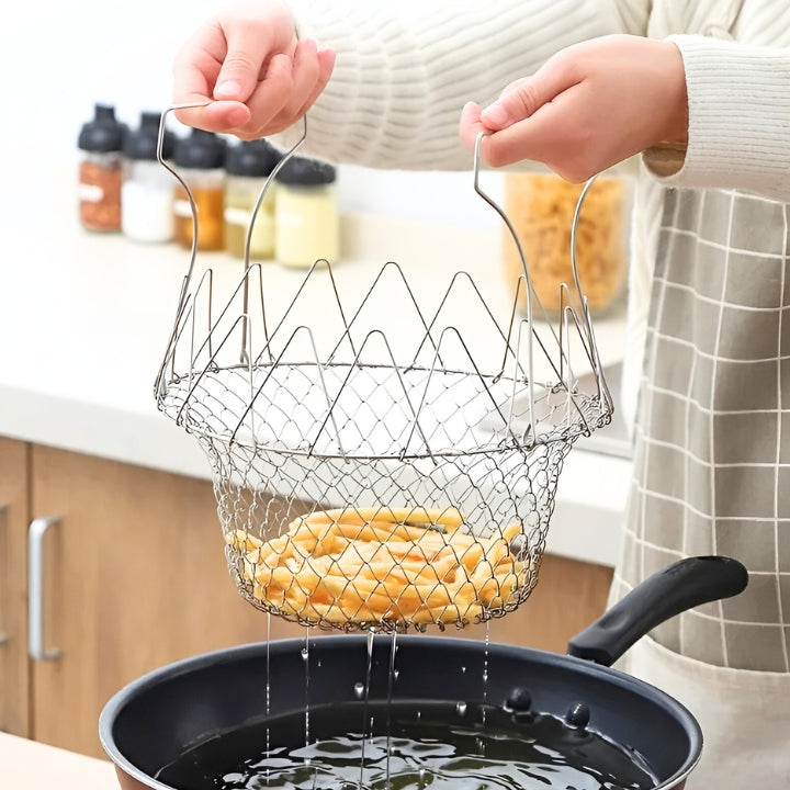FryingBasket - Zusammenklappbarer Kochkorb