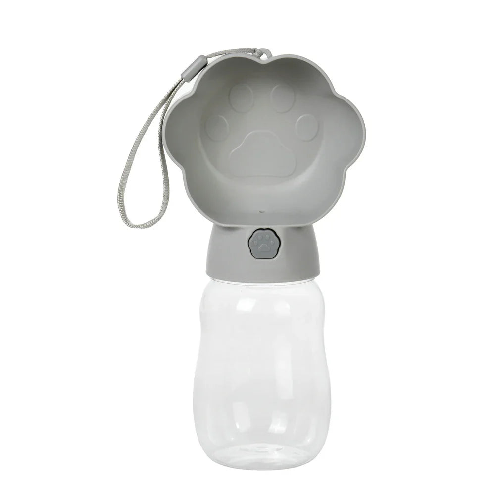 Trinkflasche Droppa DuoBottle | 2-in-1 Wasser- & Futterspender für Hunde & Katzen | Auslaufsicher & tragbar | 380 ml / 530 ml
