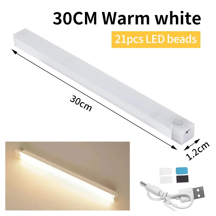 SenseLite Motion LED | Wiederaufladbares Sensorlicht mit Magnetbefestigung | Warmweiß | Für Schrank, Bett & Flur