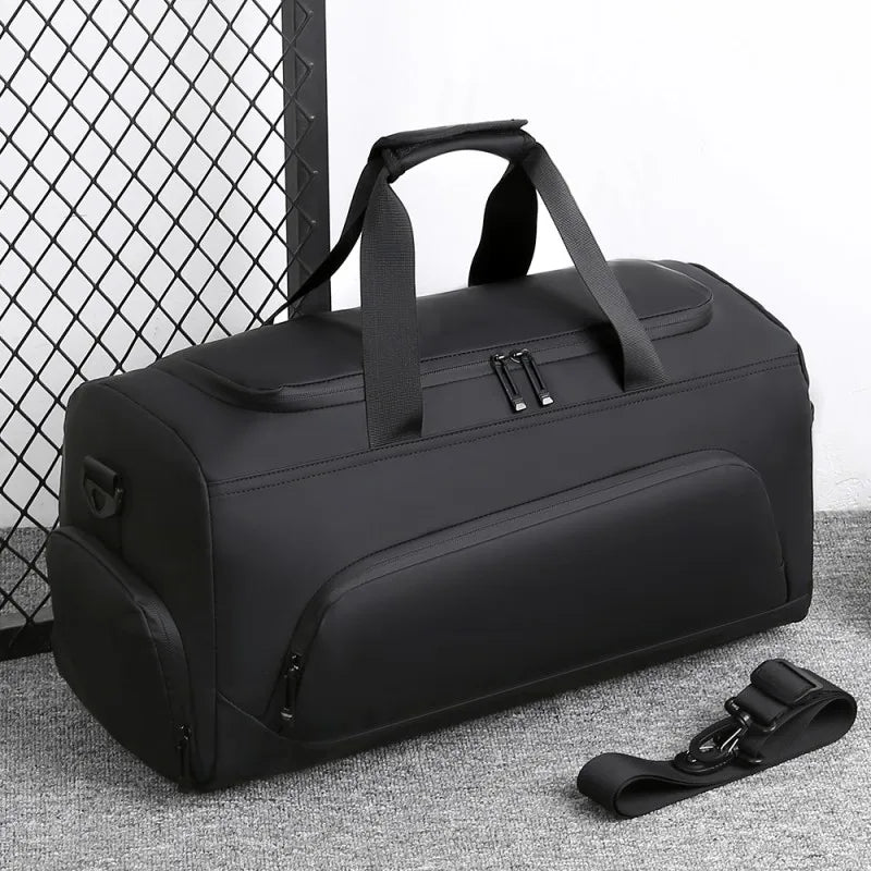 Sporttasche Veltrix ProCarry | Große PU-Reisetasche mit Schuhfach | Mehrere Fächer | 50×25×22 cm | Für Fitness, Urlaub & Alltag