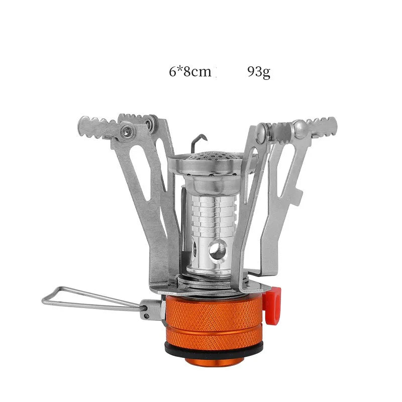 Trekko Camping Gaskocher | Faltbar & Ultraleicht | 3000W Hochleistung | Aluminium & Edelstahl | Für Outdoor & Trekking