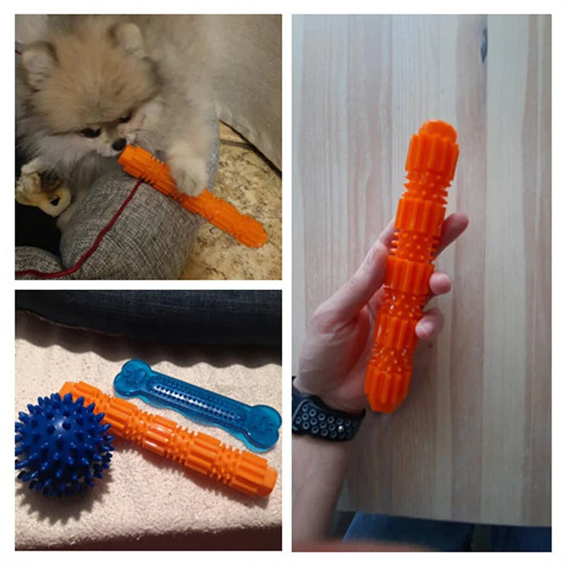 Chewilo Kauspielzeug für Hunde | Gummispielzeug mit Leckerli-Funktion | Zahnpflege & Beschäftigung | 18 cm lang