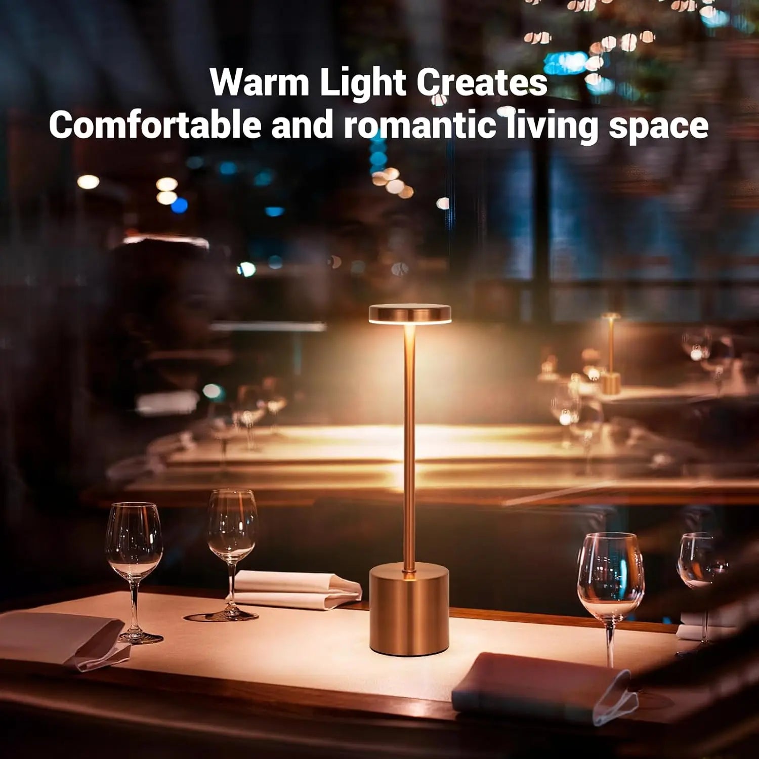 LumoTouch™ LED Tischlampe | Kabellos & Wiederaufladbar | Touchsensor | 3-stufig dimmbar | Modernes Aluminiumdesign
