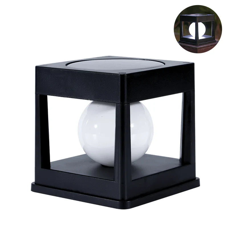 Solar Gartenlaterne LUMOVIA DuoLight | 2 Lichtfarben | IP65 Wasserdicht | Für Boden, Terrasse & Stabmontage | 11,8 x 11,8 x 11,5 cm