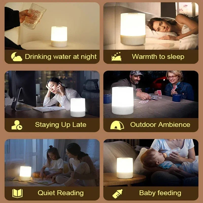 LumiCamp | 360° Camping- & Stimmungslicht | 3 Lichtfarben, Touch-Steuerung & USB-C | 25h Akkulaufzeit
