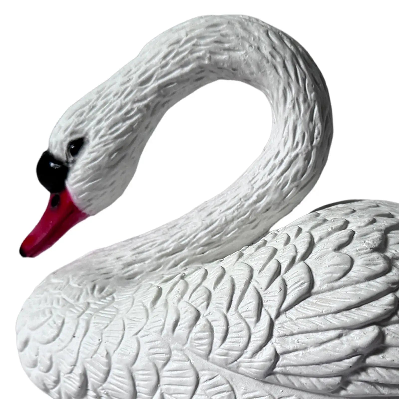 AquaGrace Schwimmender Schwan | Realistische Teichdekoration | Wasserdicht & Langlebig | 30 cm