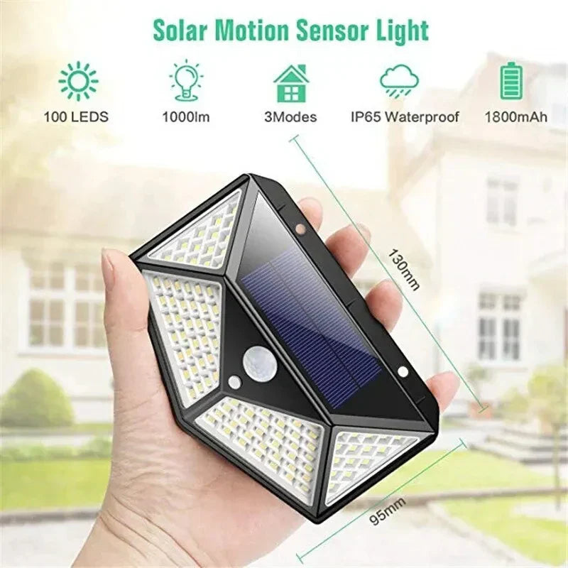 SolarRay - Multifunktionale Solarleuchte für den Außenbereich mit Bewegungsmelder