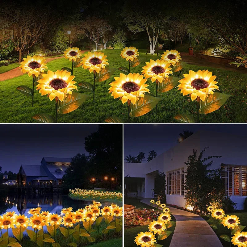 GardenGlow - Sonnenblumen-Solarleuchten für den Außenbereich