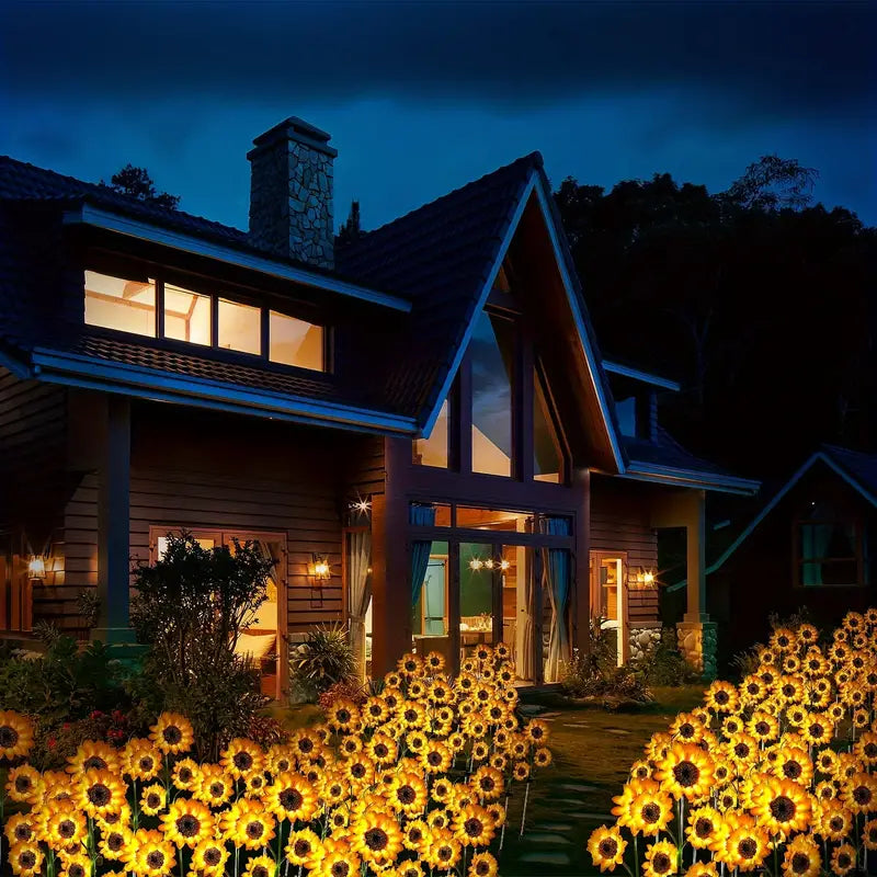 GardenGlow - Sonnenblumen-Solarleuchten für den Außenbereich