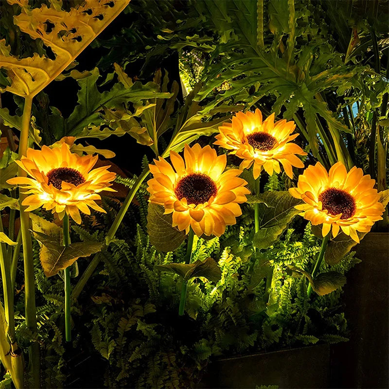 GardenGlow - Sonnenblumen-Solarleuchten für den Außenbereich