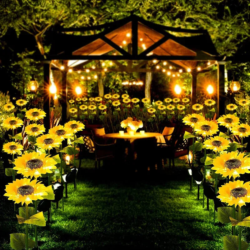 GardenGlow - Sonnenblumen-Solarleuchten für den Außenbereich