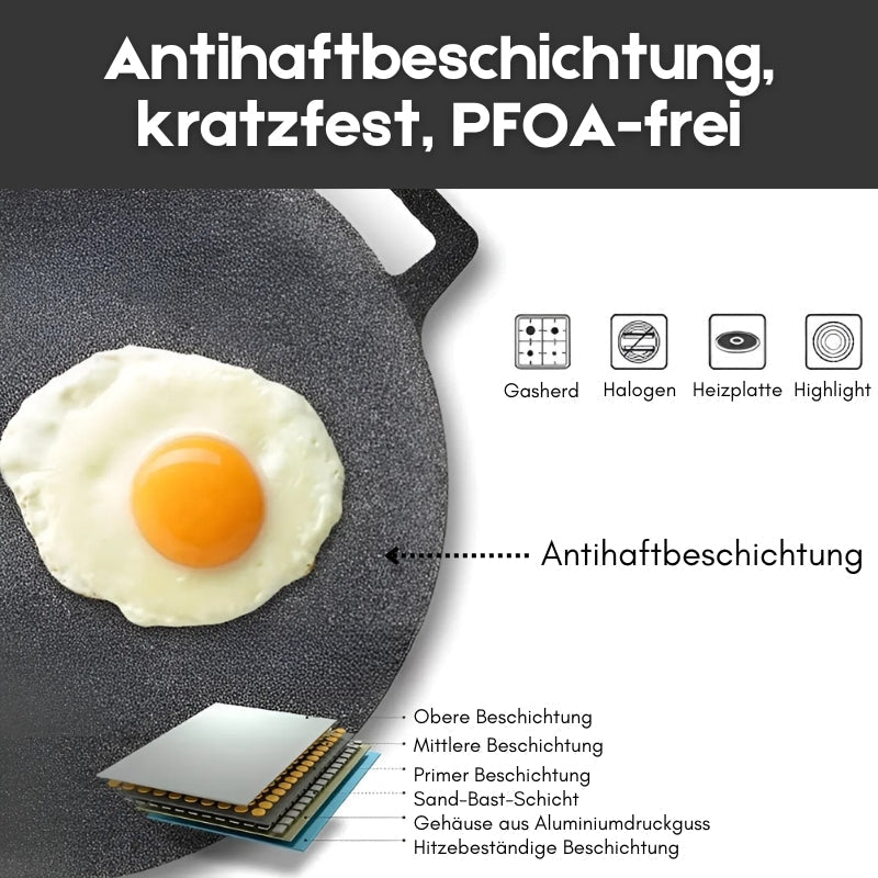 EasyCook - Langlebige koreanische Antihaft-Grillpfanne