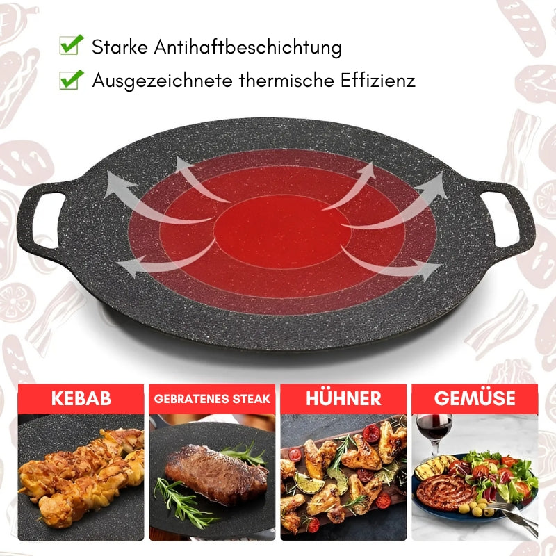 EasyCook - Langlebige koreanische Antihaft-Grillpfanne