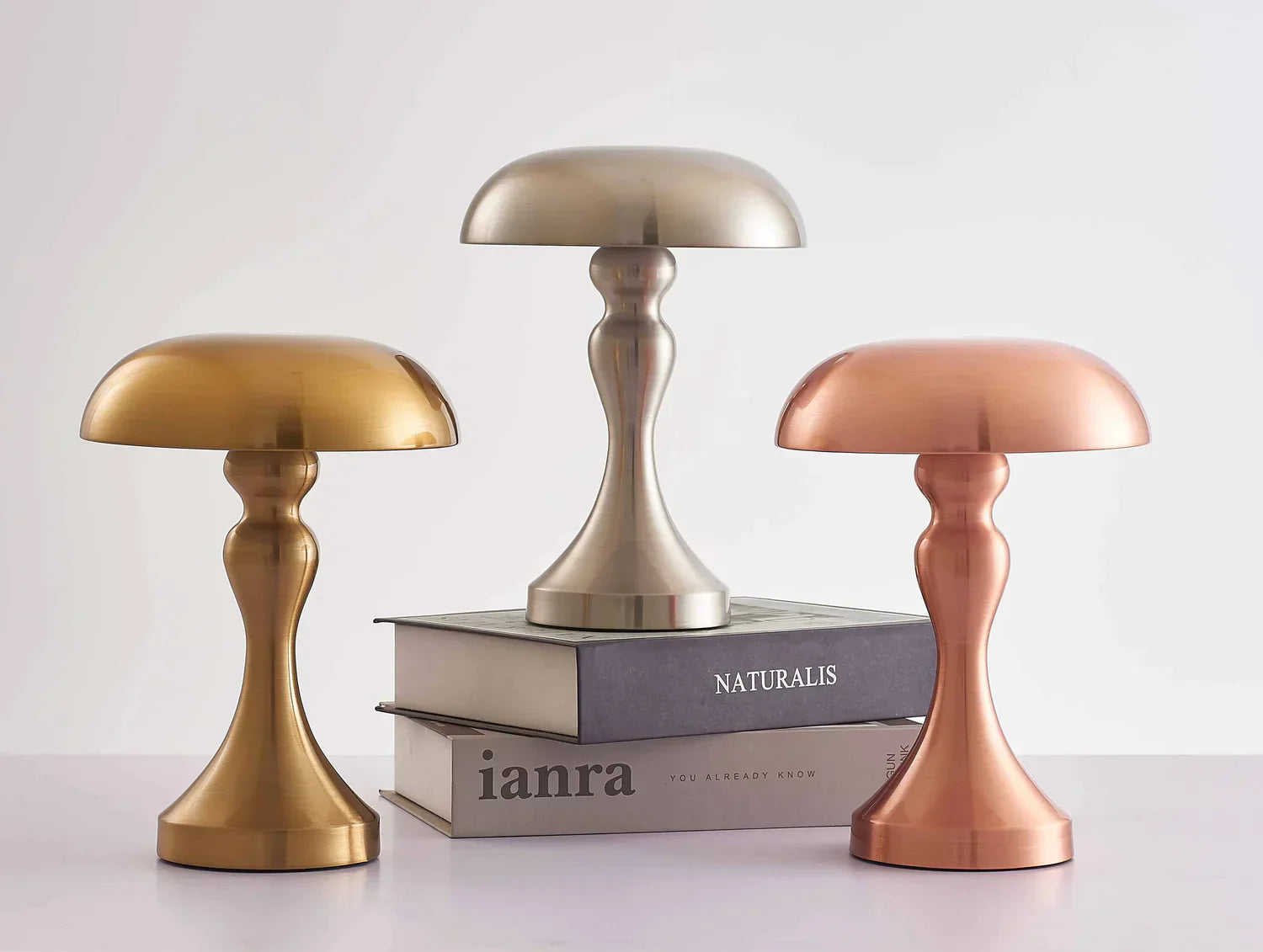 Lumora Kabellose Tischlampe | Touch-Dimmung | Wiederaufladbar & Mobil | 18 Std. Leuchtdauer