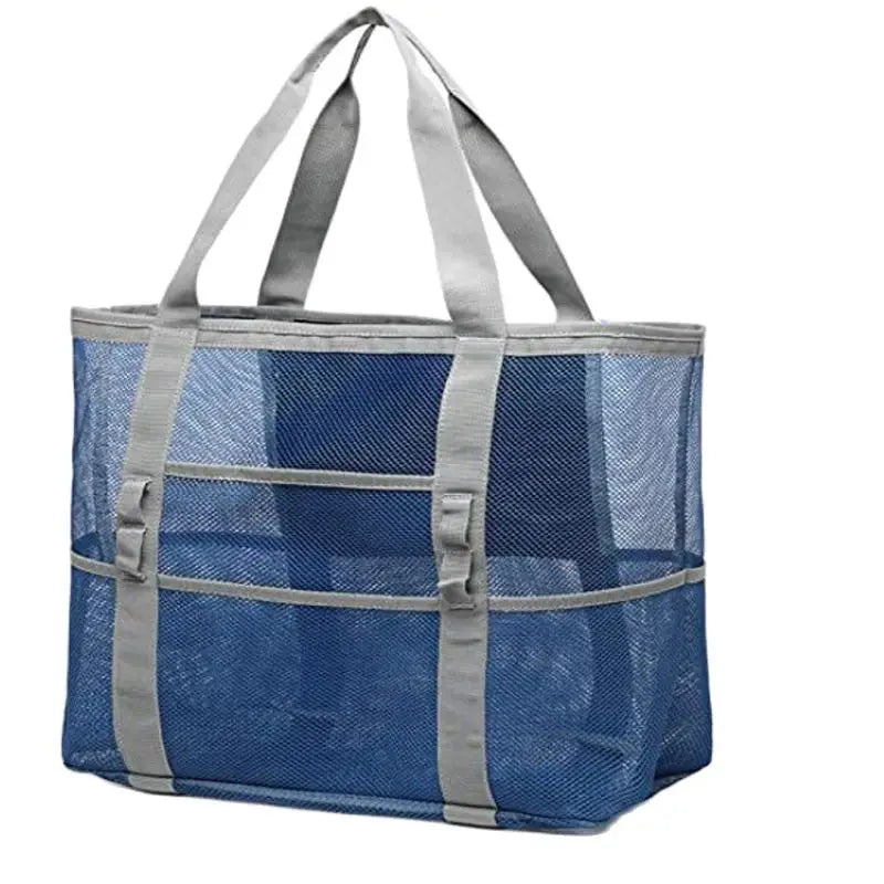 Maréva Strandtasche mit 8 Fächern | Wasserdicht & atmungsaktiv | Für Handtücher, Spielzeug, Badesachen & mehr – 70×45×18 cm
