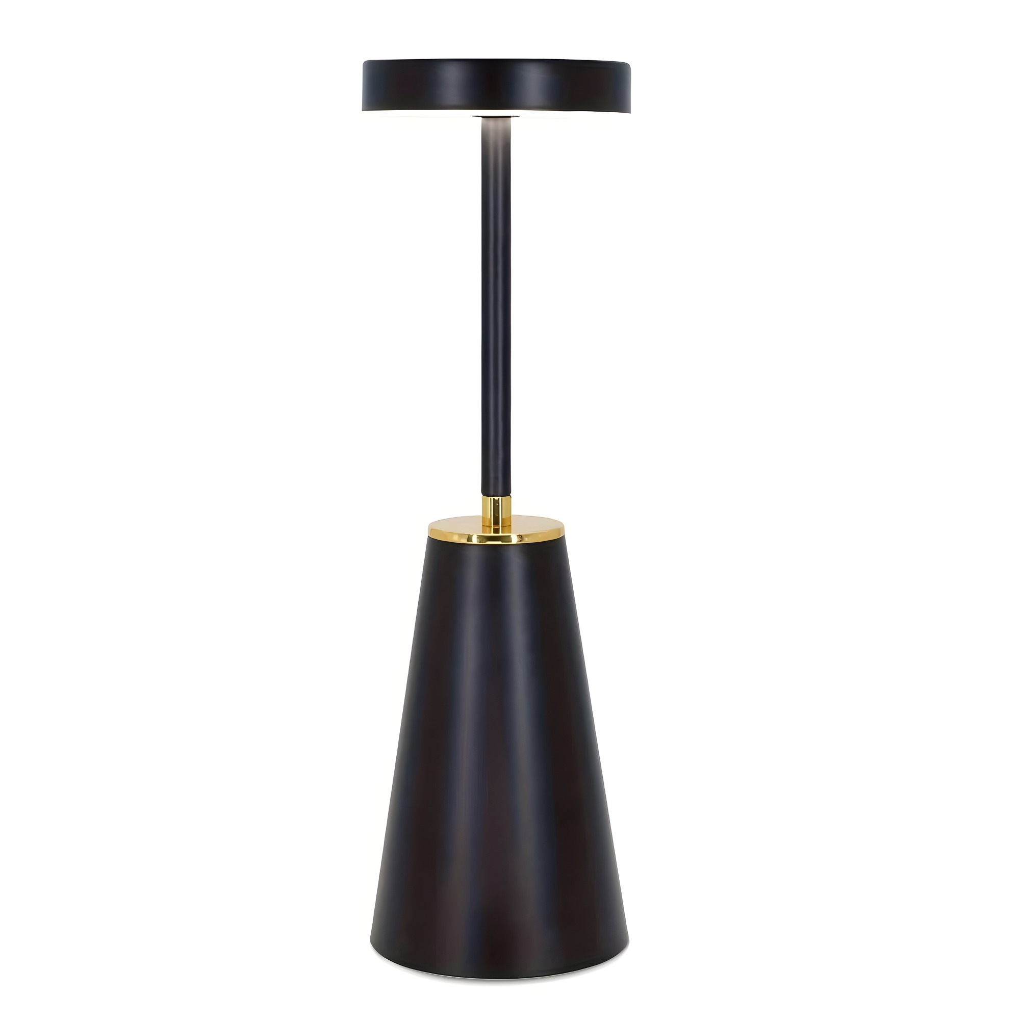 Lumorae Kabellose LED Tischlampe | Touch-Dimmung & USB-Betrieb | Modernes Design | Schwarz oder Weiß