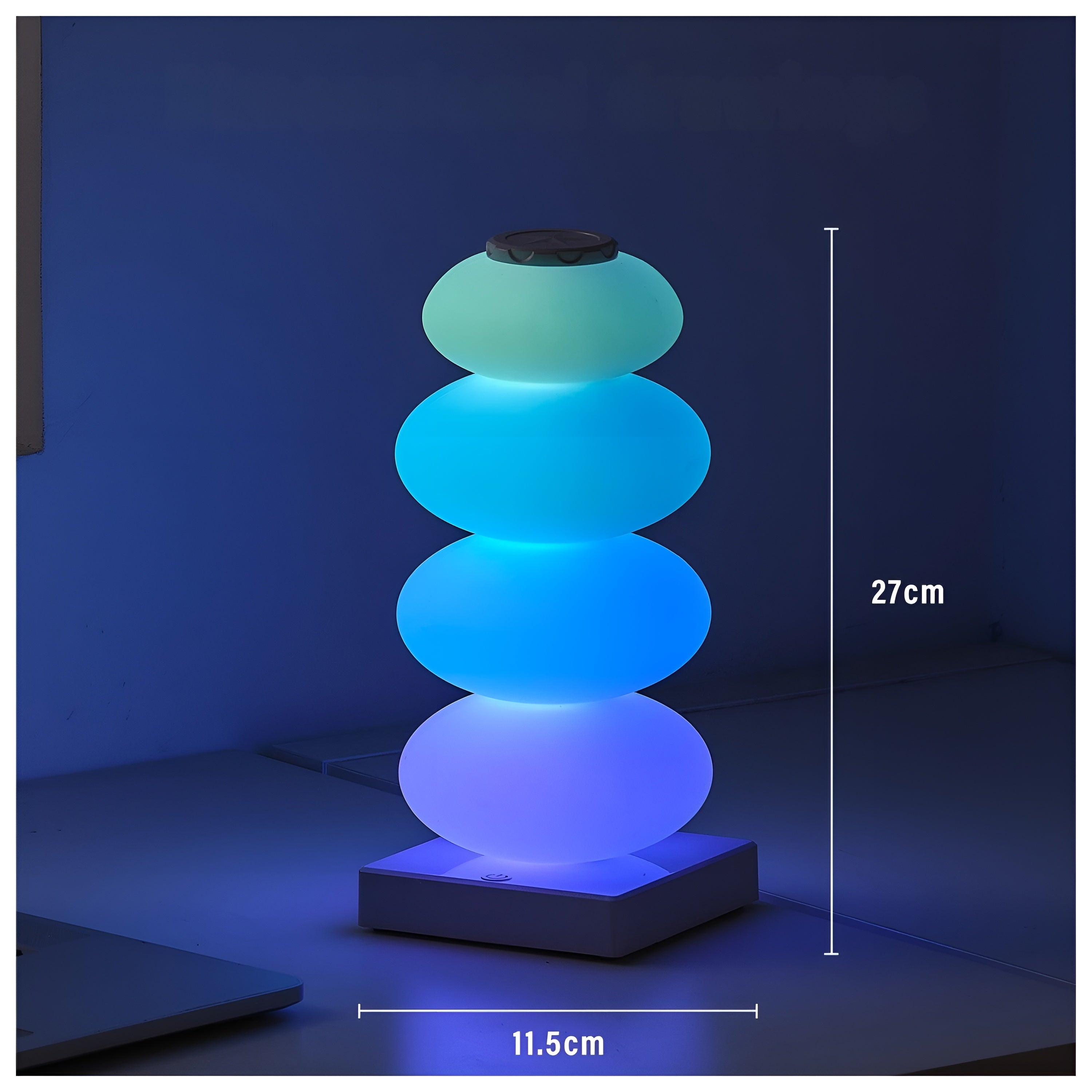 RGB Nachttischlampe | 16 Farben & Touch-Steuerung | Mit Fernbedienung | Tragbar & Wiederaufladbar