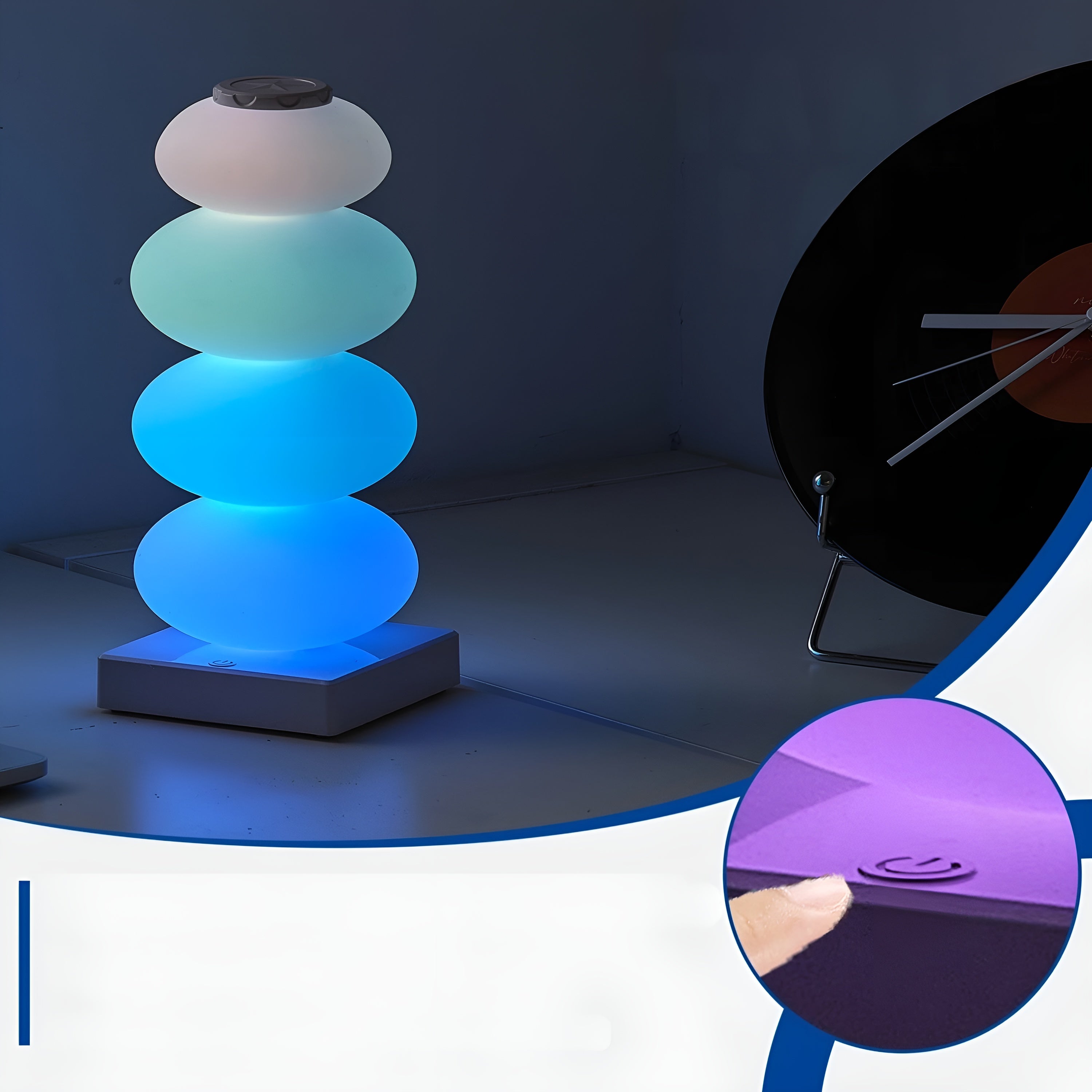 RGB Nachttischlampe | 16 Farben & Touch-Steuerung | Mit Fernbedienung | Tragbar & Wiederaufladbar