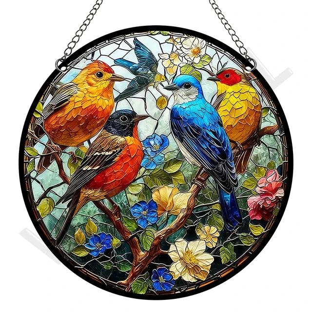 VitraLume Retro Sonnenfänger | Rund | Acryl Pastorale Stil | 15 x 15 cm