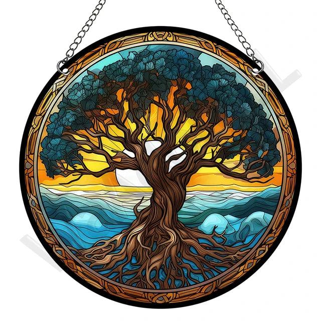 VitraLume Retro Sonnenfänger | Rund | Acryl Pastorale Stil | 15 x 15 cm