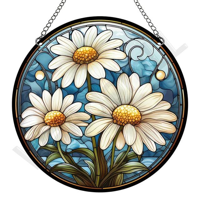 VitraLume Retro Sonnenfänger | Rund | Acryl Pastorale Stil | 15 x 15 cm