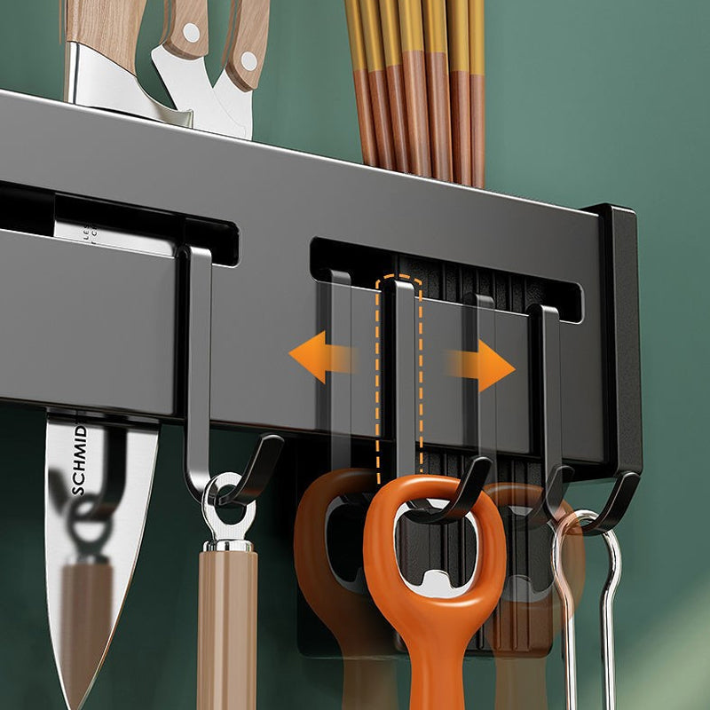 WallBlade - Wandmontierter stanzfreier Messerhalter aus Edelstahl