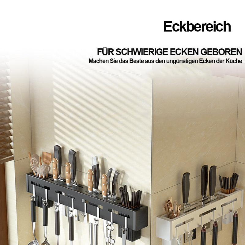 WallBlade - Wandmontierter stanzfreier Messerhalter aus Edelstahl