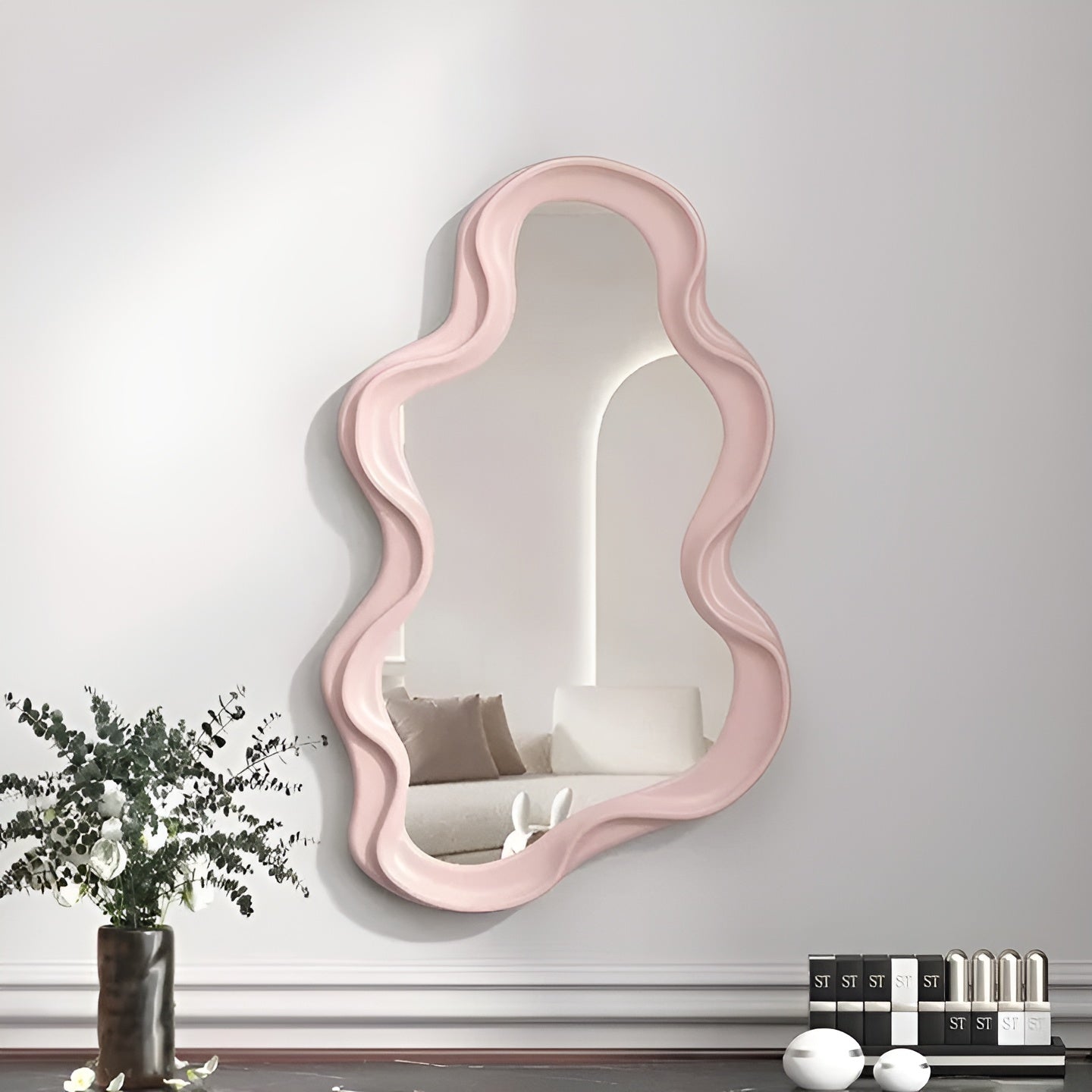 Cloudora Wandspiegel | Wolkenform | Dekorativ & Robust | ABS | 41 x 26 cm