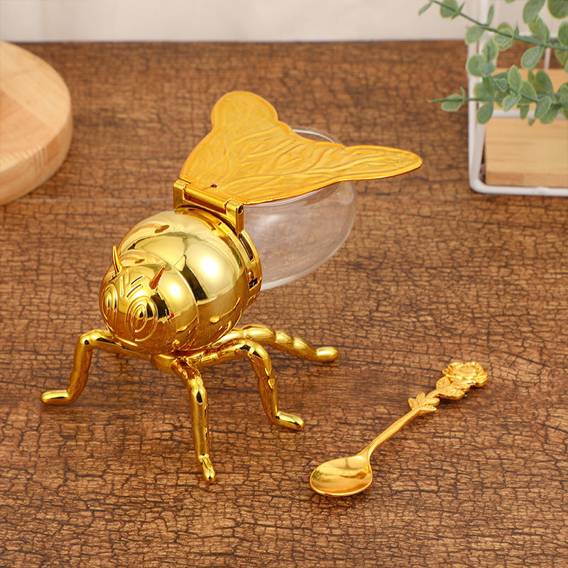 LuxeBee – Eleganter Honigtopf mit markantem Design