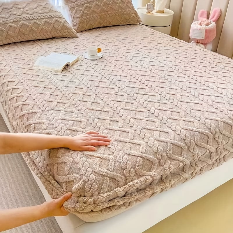 SleepVel - Neues Flanell-Samt-Bettlaken