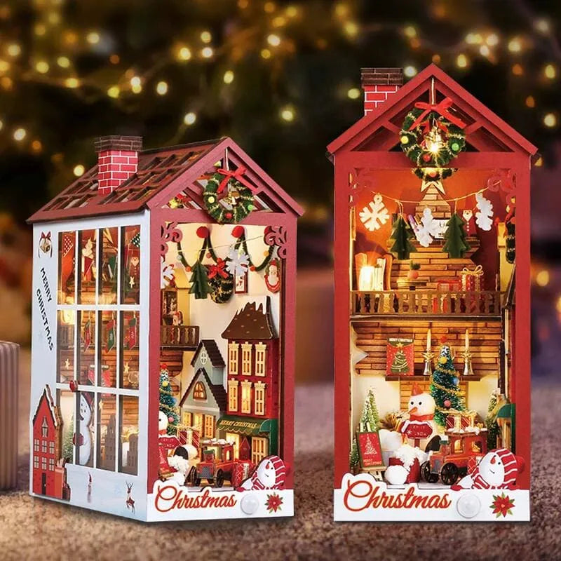 Book Nook - Christmas miniature world