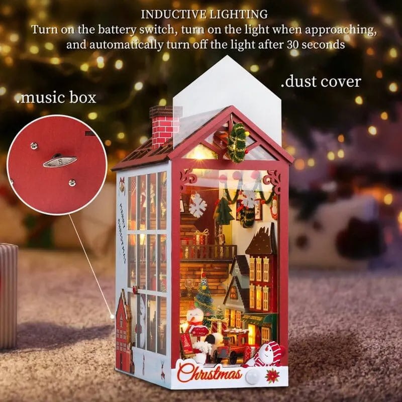 Book Nook - Christmas miniature world