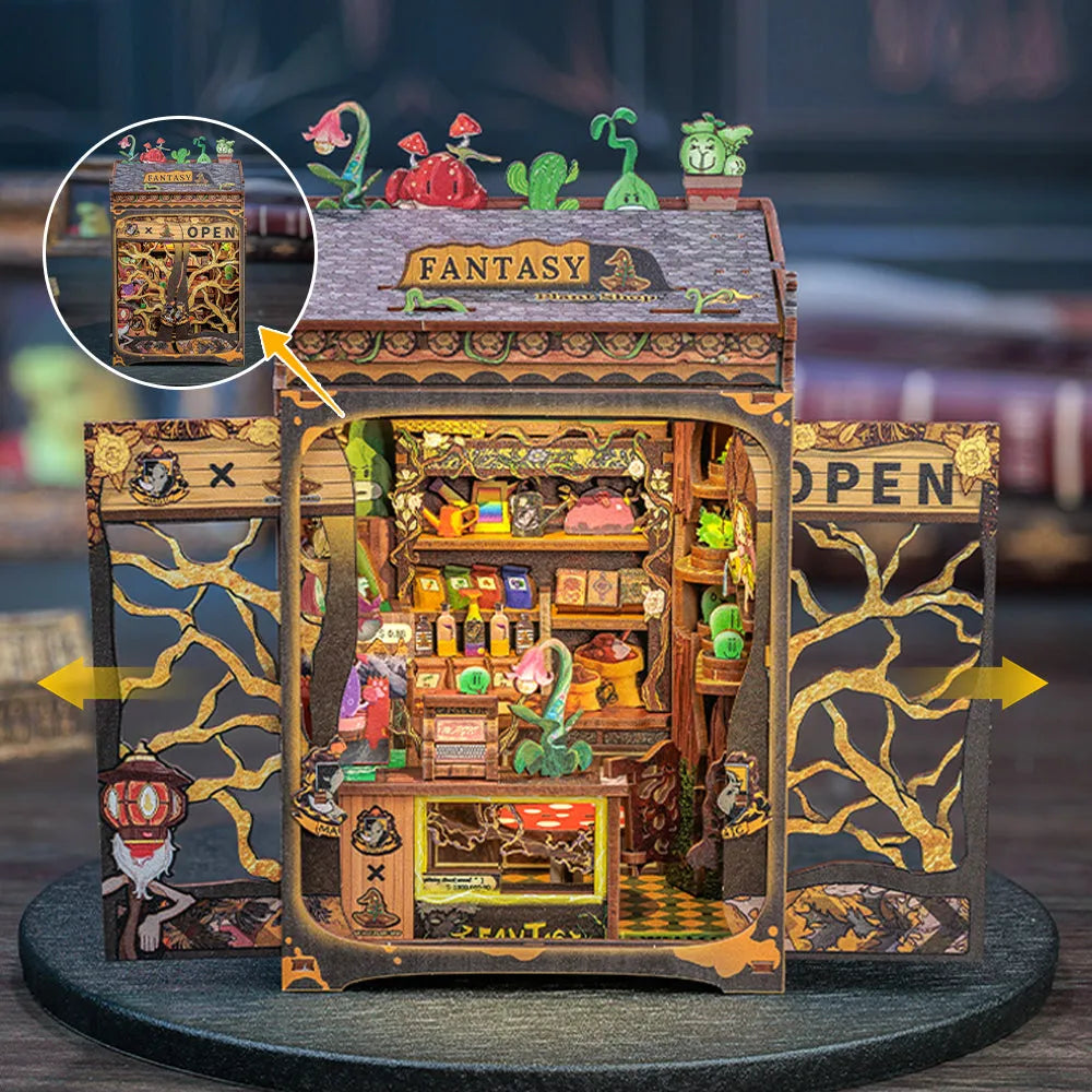 Book Nook - Fantacy Plant Shop