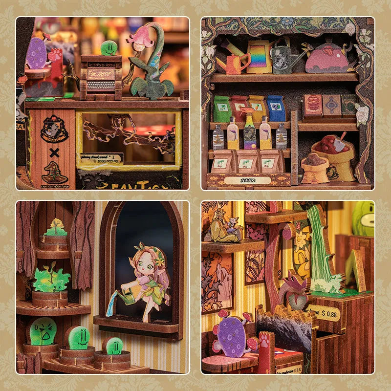 Book Nook - Fantacy Plant Shop
