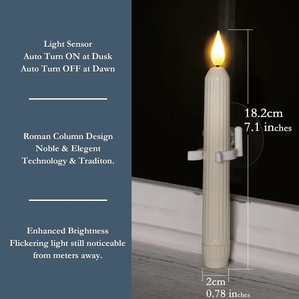3+3 GRATIS | WindowGlow – Bewegungsmelder LED-Fensterkerzen!