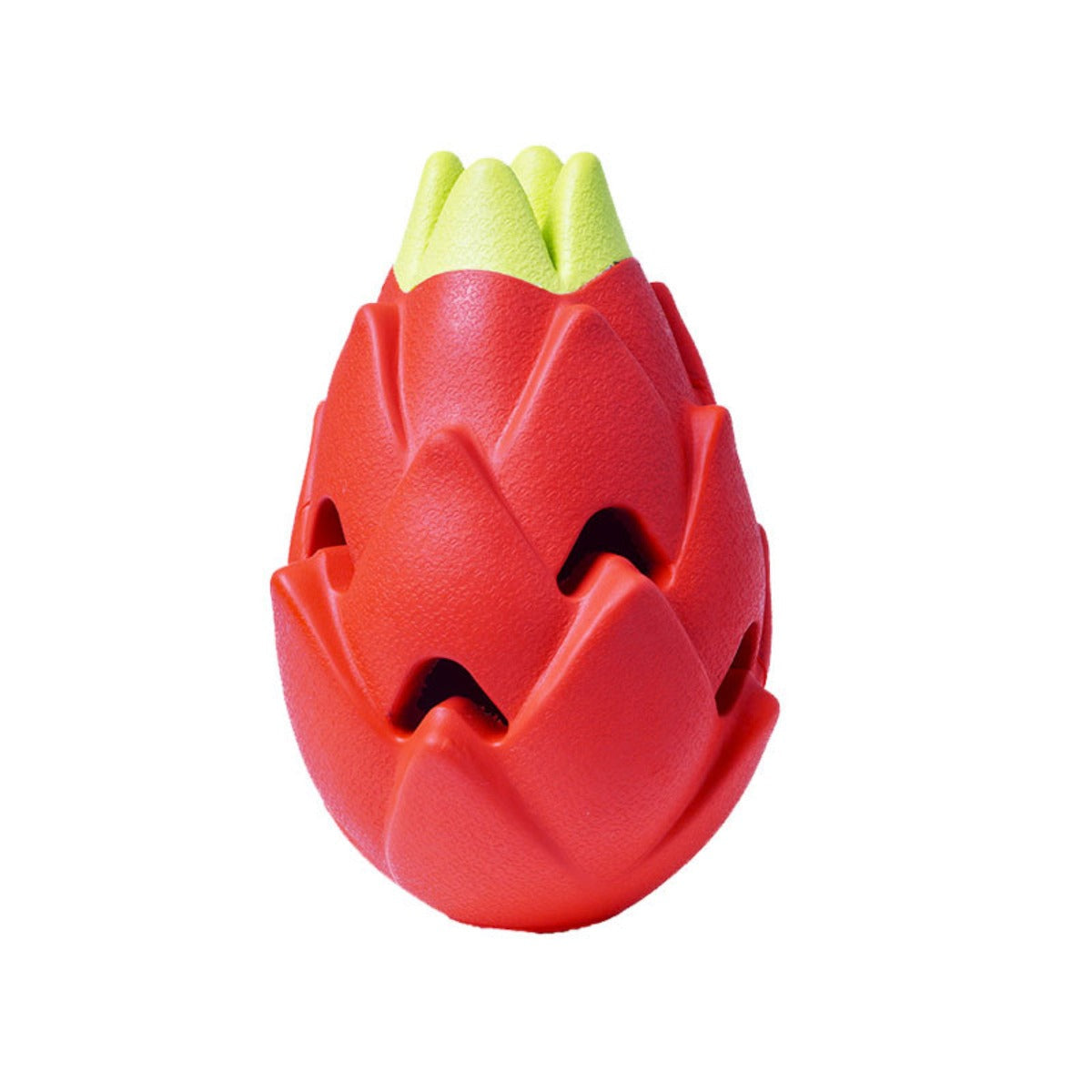 KauSpiel DragoFruit | Beißspielzeug für Hunde | Robust & Zahnfreundlich | Gummi Rot