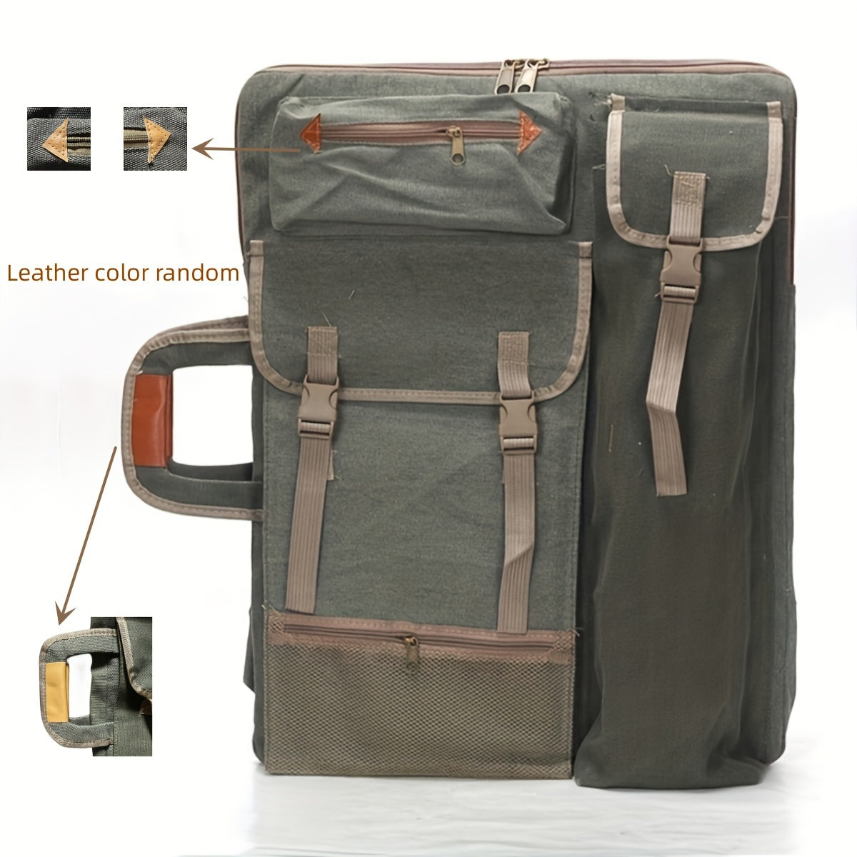 Artovo Künstler-Rucksack aus Canvas | 66×50 cm | Robust, Leicht & Geräumig | Für Zeichenplatte & Zubehör | Ideal für unterwegs