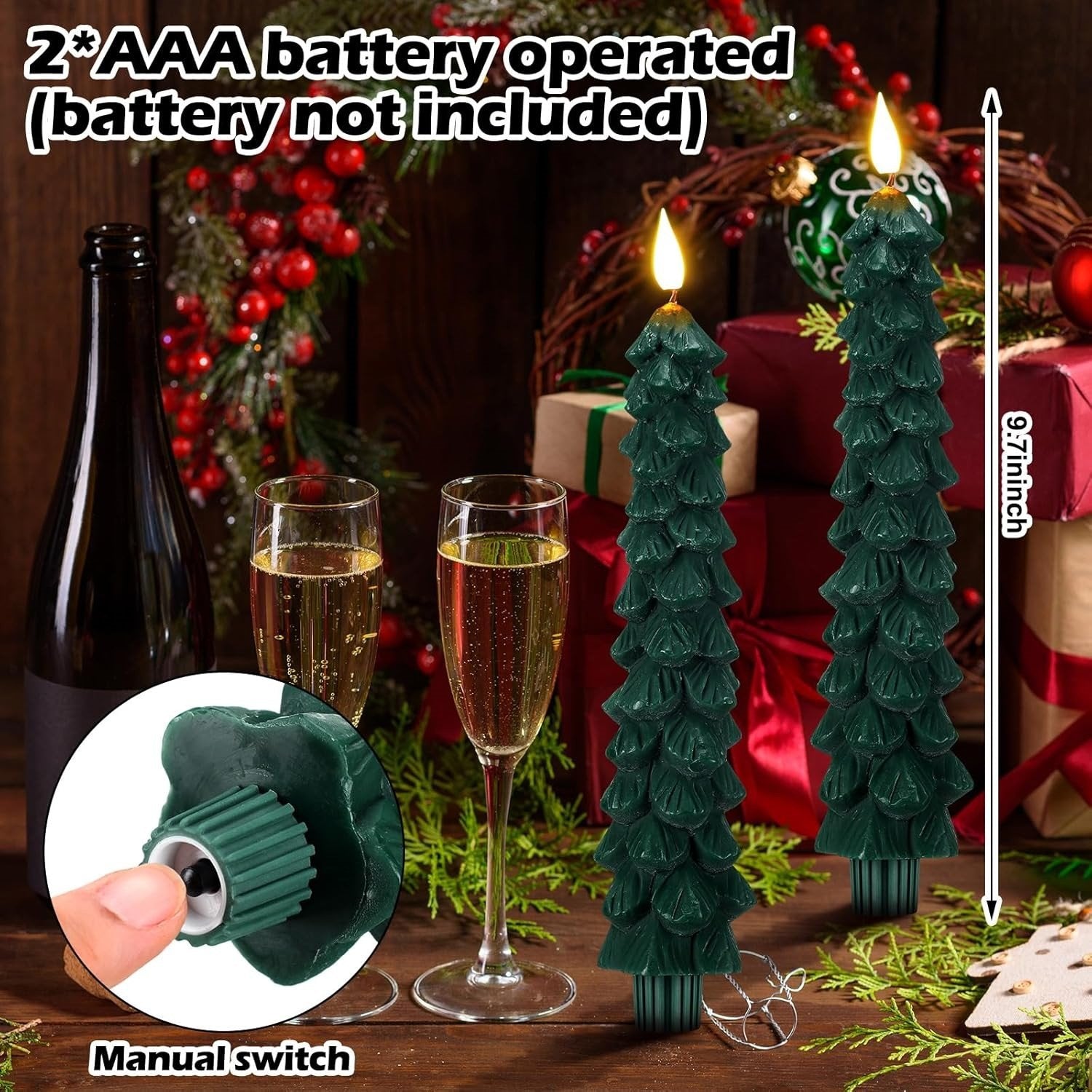 1+1 GRATIS | MerryGlow - Weihnachtsbaum LED-Kerzen