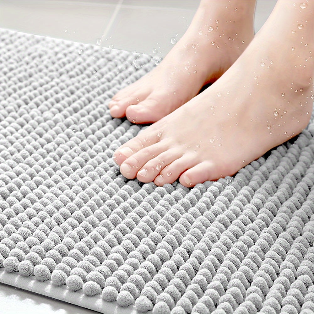 Eck-Badematte Lunava | L-Form für Dusche & Ecke | Rutschfest & Weich | 40x40x80 cm