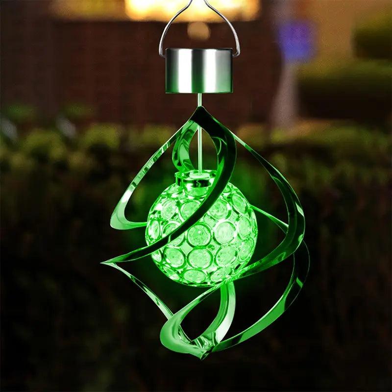 SolarWind Klanglicht | Solar Windspiel mit Farbwechsel | Wetterfest & Energiesparend | Für Garten, Balkon & Terrasse